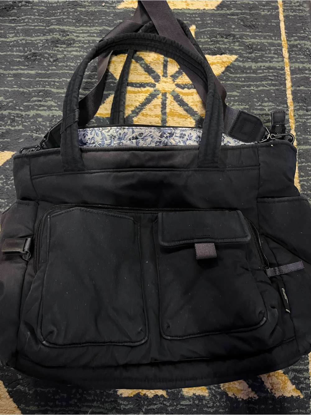 Vera Bradley Navy utility bag